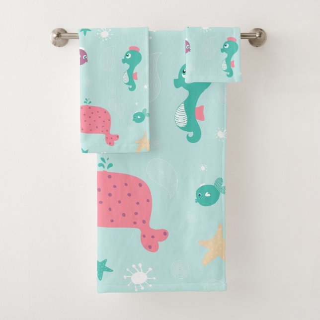 Under the Sea Bath Towel Set (Insitu)
