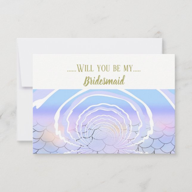 Under the Sea  Be My Bridesmaid Invitation (Front)