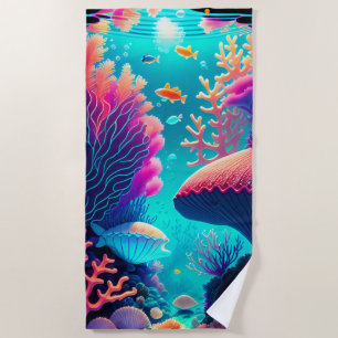 Under The Sea Beach Towel