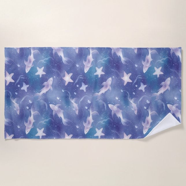 Under The Sea Beach Towel (Front)