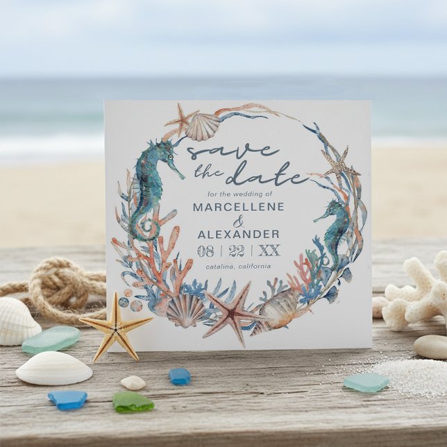 Under the Sea Beach Wedding Save The Date (Creator Uploaded)