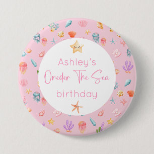 Under The Sea Birthday 3 Inch Round Button