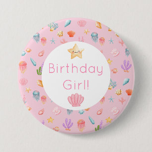 Under The Sea Birthday 3 Inch Round Button