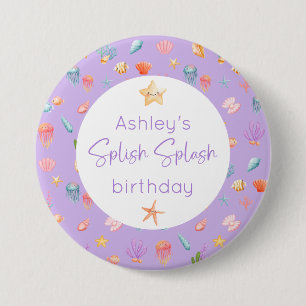 Under The Sea Birthday 3 Inch Round Button