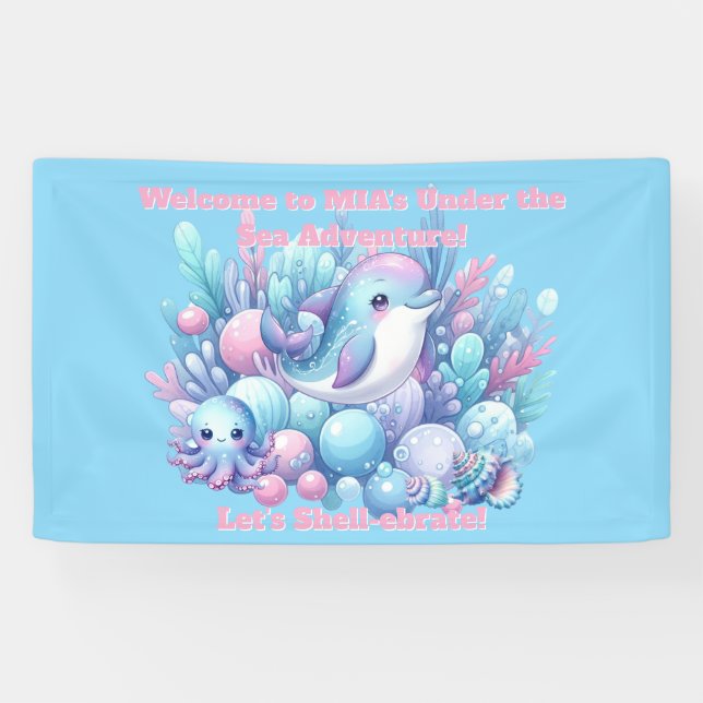 Under the Sea Birthday Banner Editable (Horizontal)