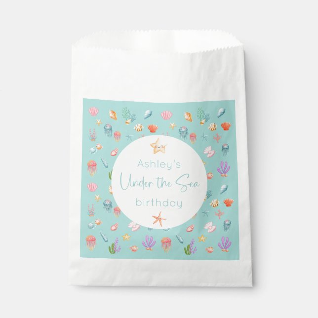 Under The Sea Birthday Favour Bag (Front)