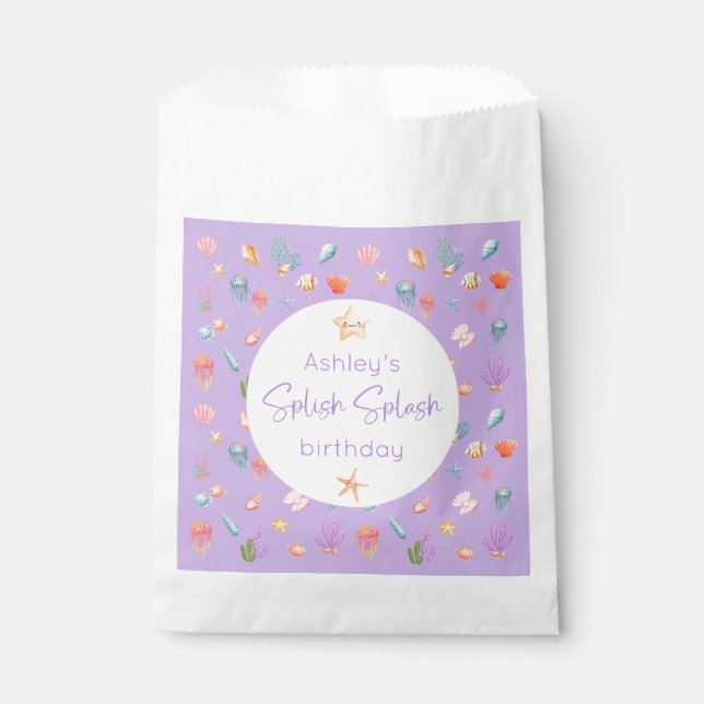 Under The Sea Birthday Favour Bag (Front)