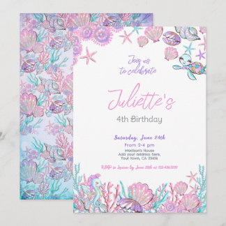 Under the Sea Birthday Invitation