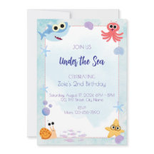 Under the Sea Birthday Invitation