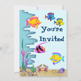 Under the Sea Birthday Invitation for Girls