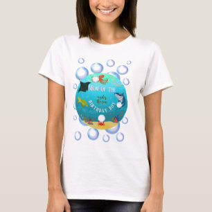 Under The Sea Birthday Kid's Mommy Water Bubbles T-Shirt