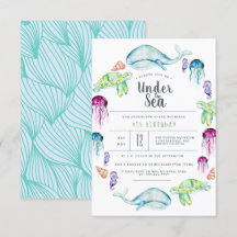 Under The Sea Birthday | Ocean Critter Watercolor