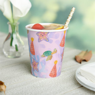 Under the Sea birthday paper cups