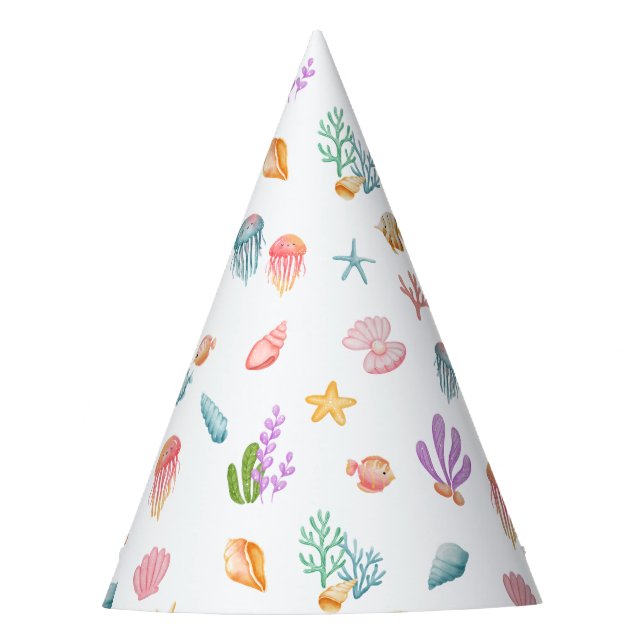 Under The Sea Birthday Party Hat (Front)