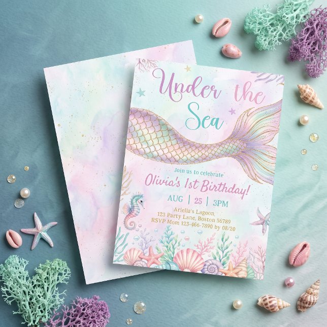 Under The Sea Birthday Party Invitation (Creator Uploaded)