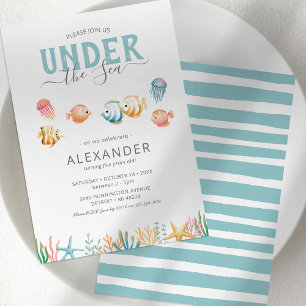 Under the Sea Birthday Party Invitation