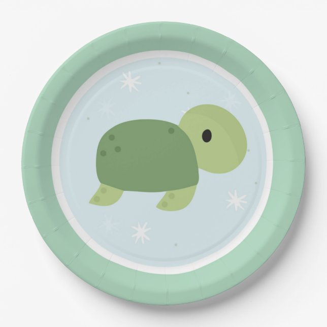 Under the Sea Birthday Party Paper Plate (Front)