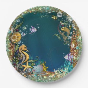 Under The Sea Birthday Party Paper Plate