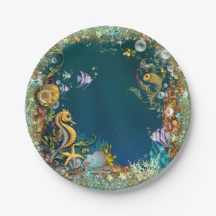 Under The Sea Birthday Party Paper Plate