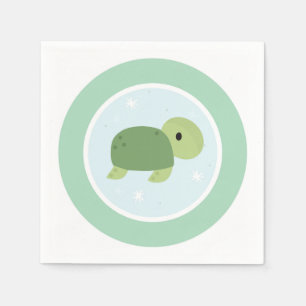 Under the Sea Birthday Party Turtle Napkin