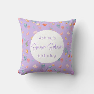Under The Sea Birthday Throw Pillow