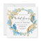 Under the Sea Blue & Gold Bridal Shower Invitation