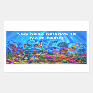 Under the Sea Book Plate Sticker