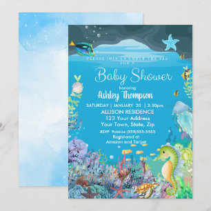 Under the Sea Boys Baby Shower Invitation