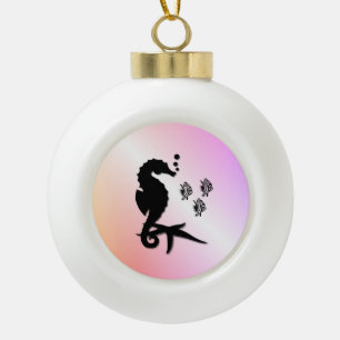 Under the Sea Ceramic Ball Christmas Ornament