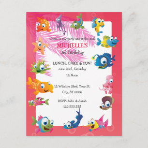 Under The Sea Children's Birthday Party Invitation
