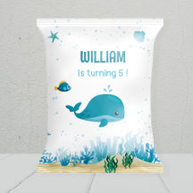 Under The Sea Chip Bag, Under The Sea Party Favour