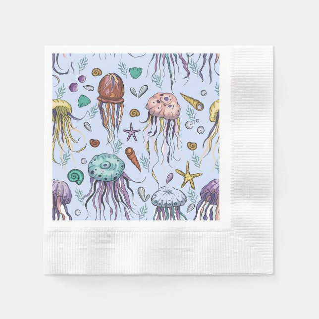 Under the Sea Cocktail Napkins (Front)