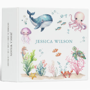 Under The Sea Colourful Ocean Baby Photo Album Binder