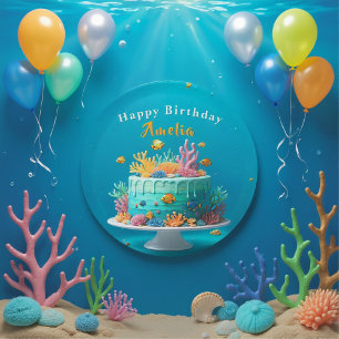 Under the Sea Coral Reef Birthday Paper Plates