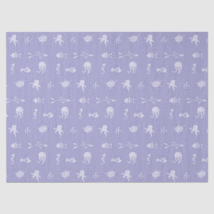 Under the Sea Creatures Purple Tissue Paper