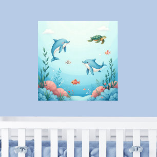 Under the Sea Cute Kids Poster