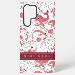Under The Sea Cute Marine Animals Pattern Print Samsung Galaxy Case
