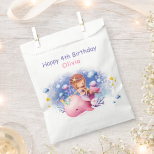 Under the Sea, Cute Mermaid Birthday Favour Bag