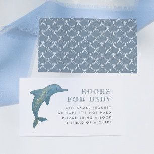 Under The Sea Dolphin Books for Baby Enclosure Card