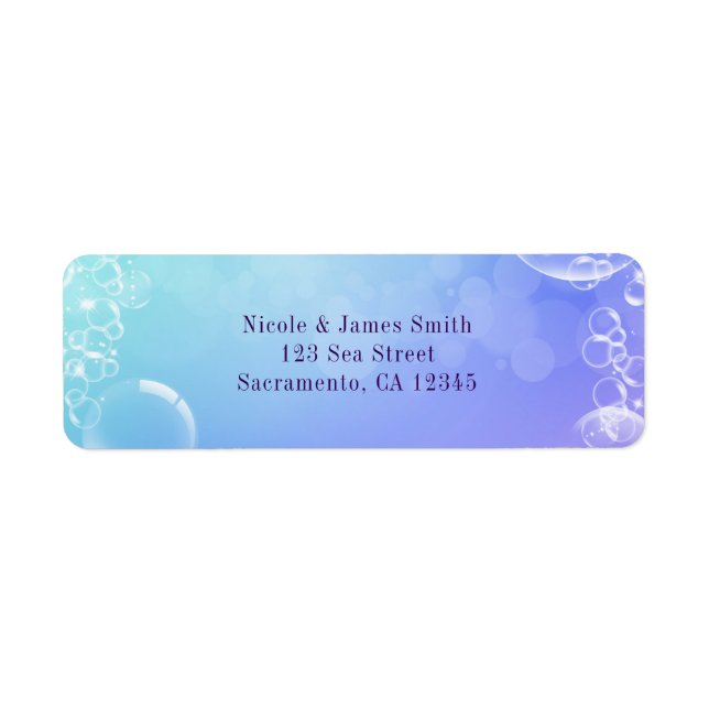Under the Sea Enchanted Bubbles Party Invitation (Front)