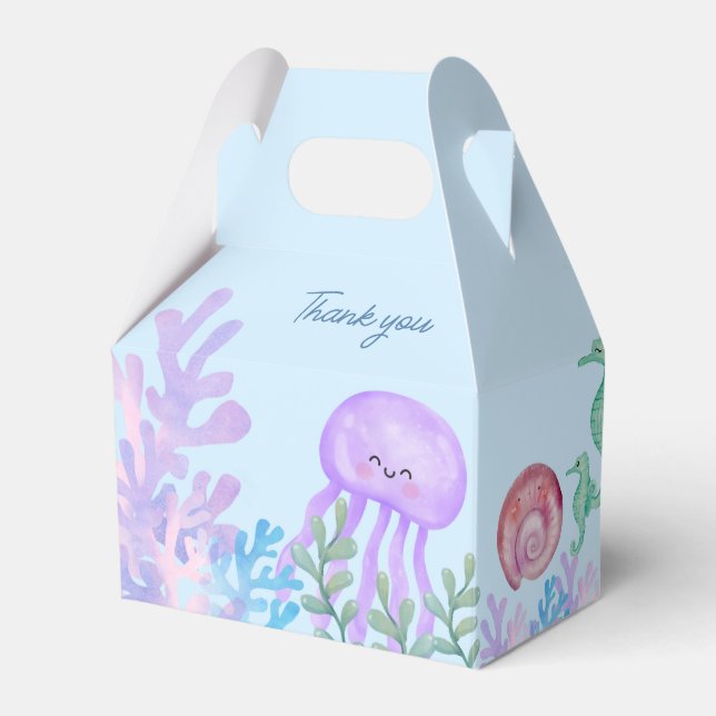 Under the sea  favor box (Front Side)