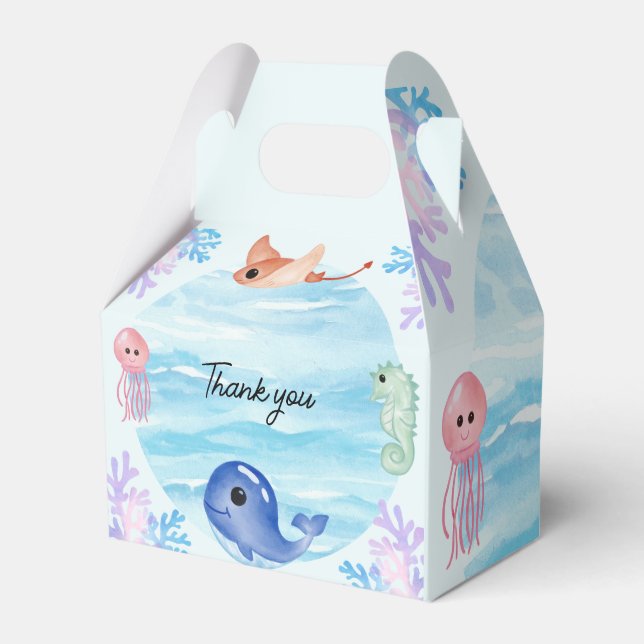 Under the sea  favor box (Front Side)