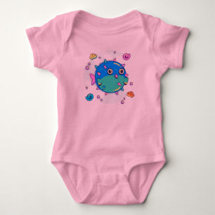 Under the Sea Fish Adventure Baby Bodysuit