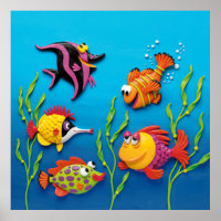 Under the Sea Fish Baby Boy Shower Nursery