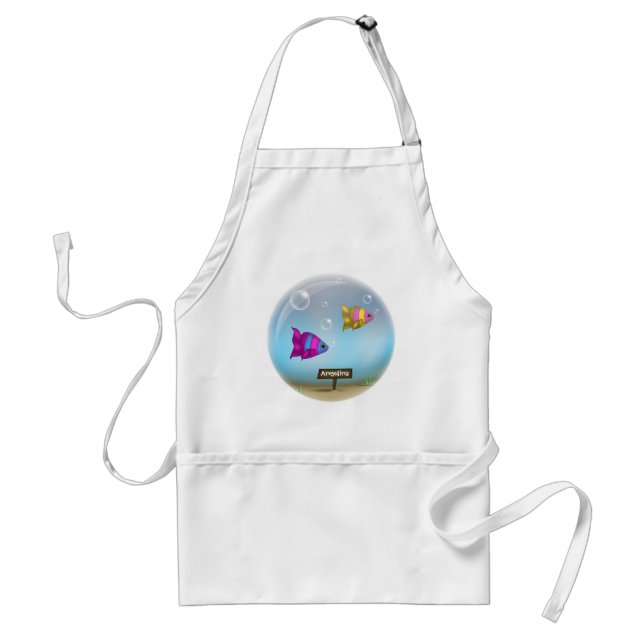 Under the Sea - Fish Bowl Design - Apron (Front)