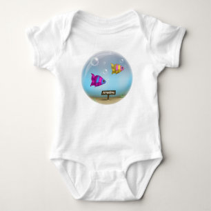 Under the Sea - Fish Bowl Design - Baby Onsie Bodysuit