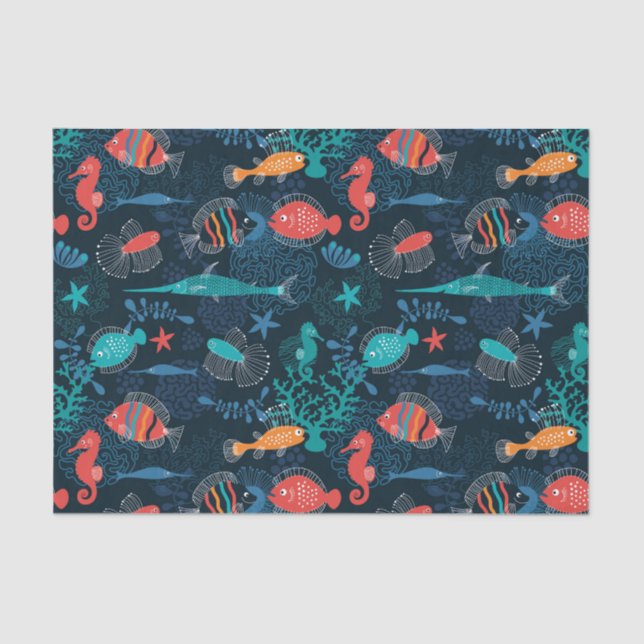 Under The Sea Fish Tissue Paper (Front)
