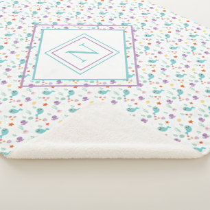 Under The Sea Fish Whales Water Ocean  Sherpa Blanket