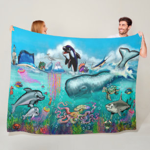 Under the Sea Fleece Blanket