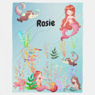 under the sea fleece blanket
